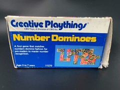 Creative Playthings Number Dominoes First Game One to Four Players USED