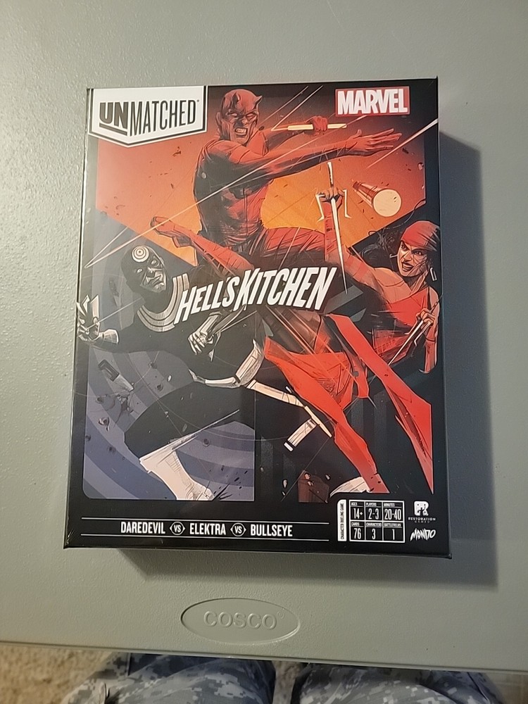 Marvel Unmatched Hell’s Kitchen Daredevil vs Elektra vs Bullseye Board Game NIB