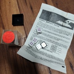 Cosmic Wimpout Cosmic Dice Game Complete Set w/ Dice, Rules, Box 2+ 1976