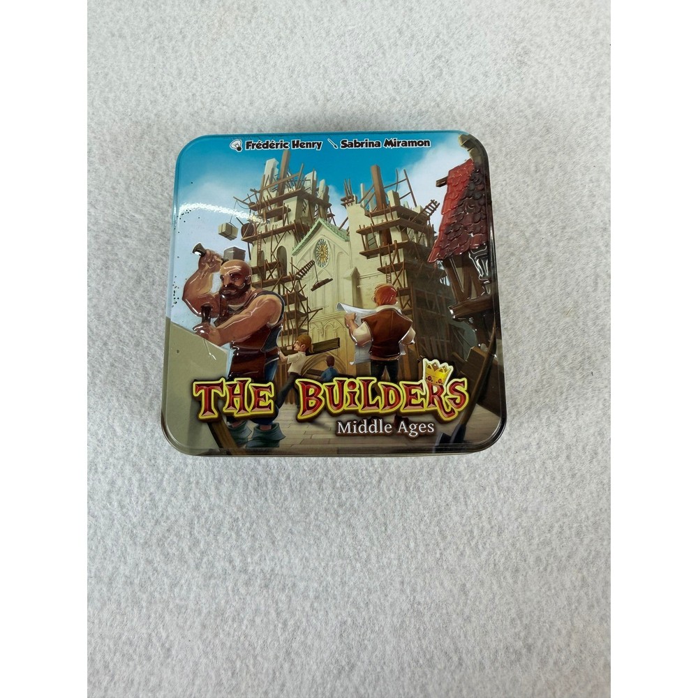 The Builders Middle Ages Strategy Card Game Asmodee Bombyx Tin Complete BLD01