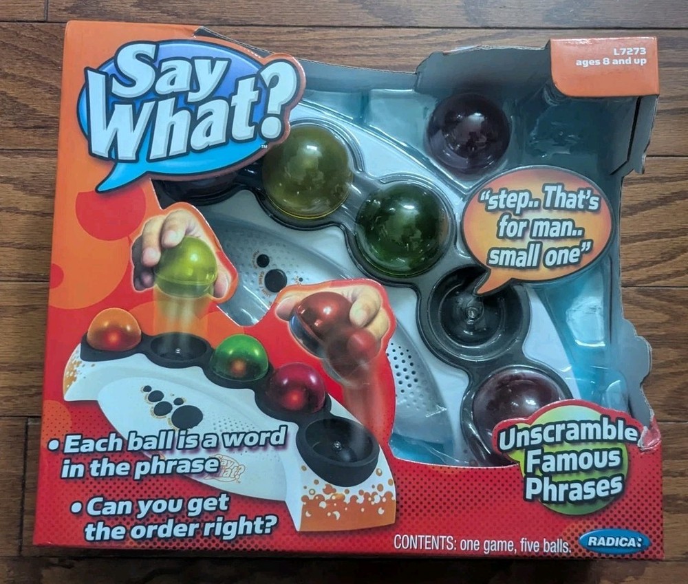 2007 Radica SAY WHAT? Unscramble Famous Phrases Electronic Game, Mattel, NEW
