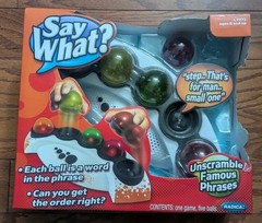 2007 Radica SAY WHAT? Unscramble Famous Phrases Electronic Game, Mattel, NEW