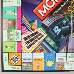 Monopoly The Simpsons Edition Board Game Electronic Cash 2009 Board Only