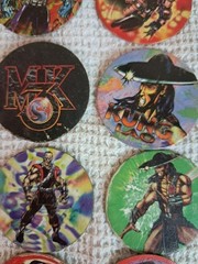 1995 Mortal Kombat Dunkin Super Cap Tazos Caps Chip Chips Vintage