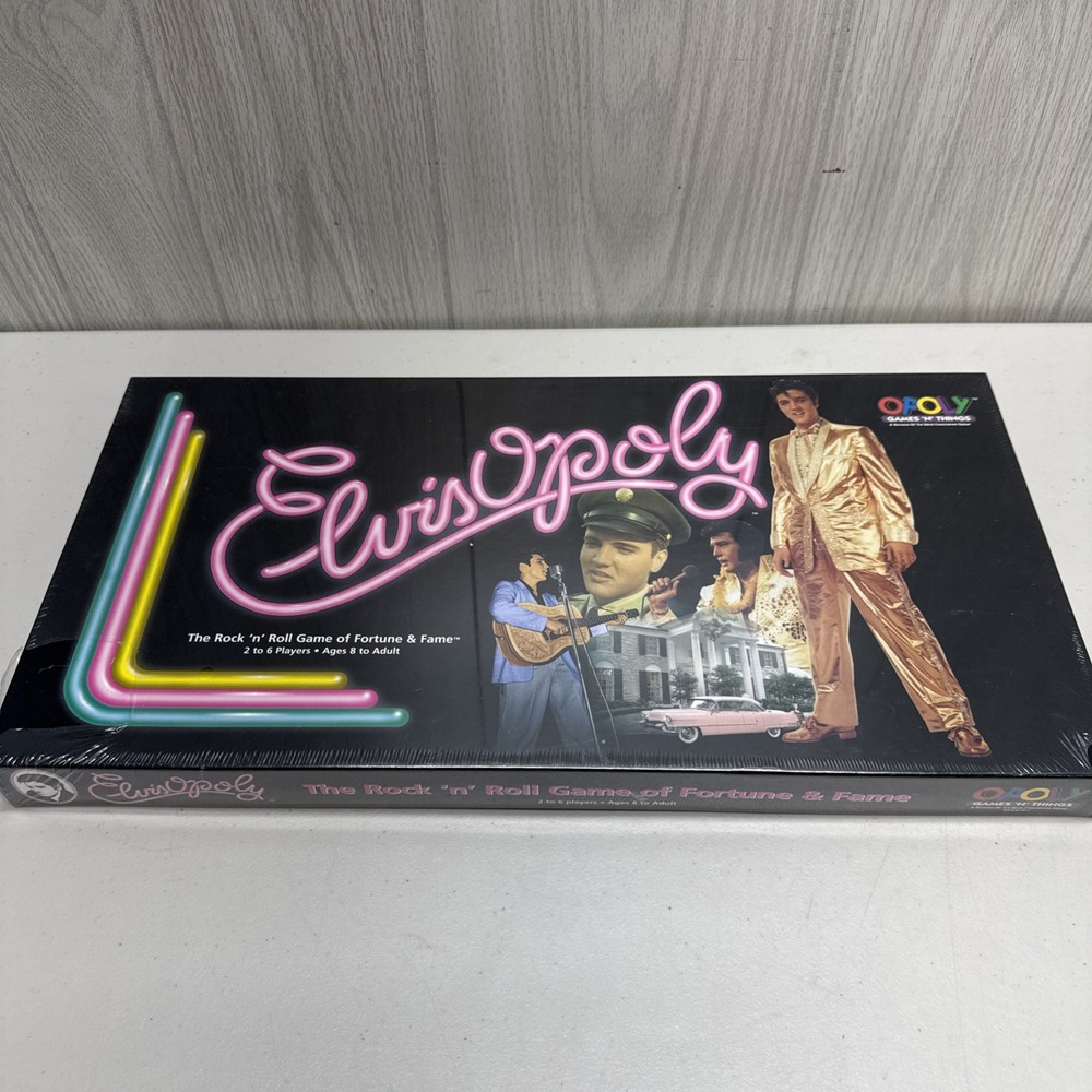 1995 Elvisopoly MONOPOLY Elvis Presley Edition Rock ‘N’ Roll Board Game SEALED
