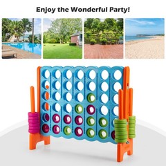 Jumbo 4-to-Score 4 in A Row Giant Game Set Indoor Outdoor Kids Adults Family Fun