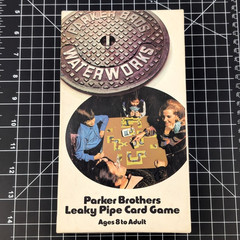 VINTAGE Water Works 1972 COMPLETE Parker Brothers Leaky Pipe Card Game Manual
