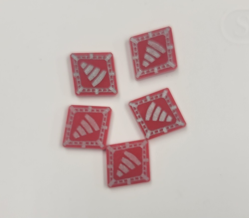 Star Wars X-Wing – FFG OP – Acrylic Tractor Beam Tokens – Set of 5