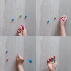 Random] n Traditional Play Game Gonggi Jack Stone Pebbles Set 2 Sets