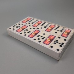 Puremco Professional Marblelike Dominoes Eagle Flag Tile Game USA Multicolor