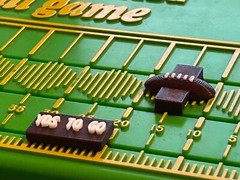 NEW VERSION! Paydirt/Bowl Bound Game Pieces (football/yardage markers only)