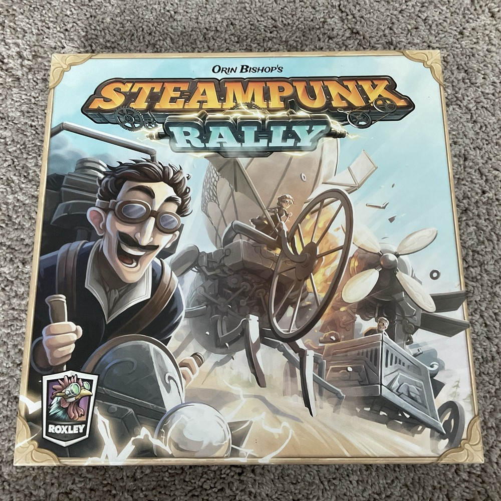 Steampunk Rally Board Game – Roxley – First Run Kickstarter Edition with Extras
