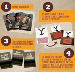 Yellowstone Adult Party Game Social Card Game Defend Dutton Ranch Fun TV NEW**
