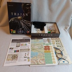 TRAJAN Ancient Rome Strategy Board Game Stefan Feld 2013 New Open Box COMPLETE