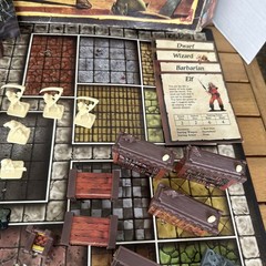 Vintage Hero Quest Board Game System 1401 Milton Bradley 1989/1990 Incomplete