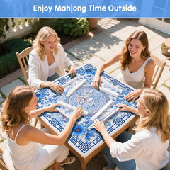Mahjong Mat for Table 33″ Rolled Packaging for American Mahjong Set | Waterproof