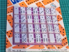 Vtg Travel Dominoes Set No. 516 British Hong Kong Margie & Pete Toys