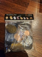 Hegemony + Crisis & Control Historical Events – Promo-Metal Coins – Sleeves +
