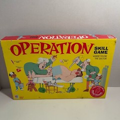 Milton Bradley Operation Game with Cards 2003 Kids 6 years and up USED .