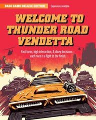 Post-Apocalyptic Racing Board Game – Thunder Road Vendetta – 2-4 Players, 30-75
