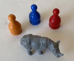 2017 Jumanji Board Game Replacement Parts & Pieces Board Manual rhino *3 pawns