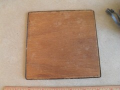 Vintage Brass Tic Tac Toe Board Game – 5.625″ Square – 5 X and 4O Pieces