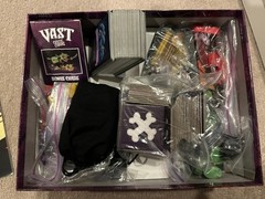 Vast The Crystal Caverns Board Game with Miniatures Expansion Used Complete
