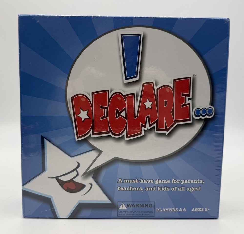 I Declare… US American History Bill of Rights Educational Board Game ~ Sealed