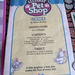 Littlest Pet Shop: A Fun Matching Game – 99% COMPLETE Milton Bradley 1993 *READ*