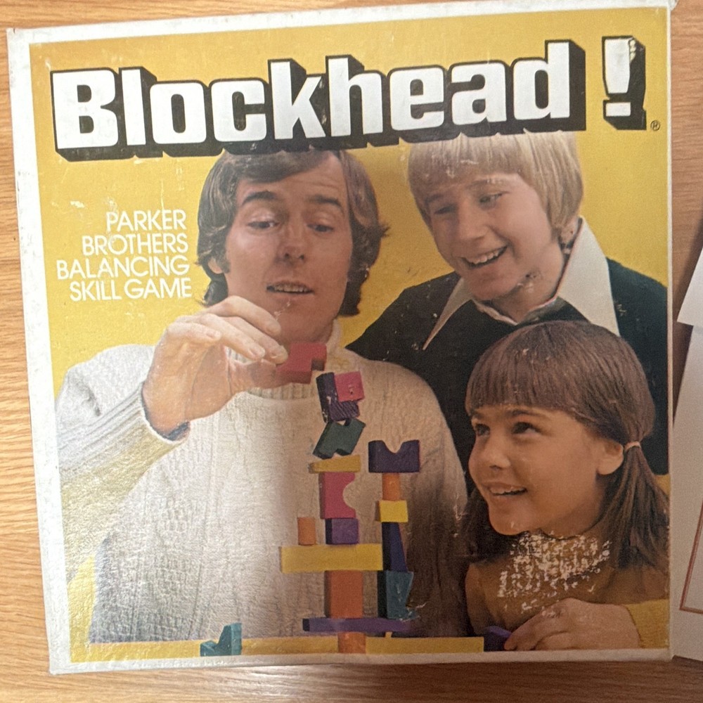 Parker Brothers Blockhead! Balance Skill & Action Game, 1+ Players, Ages 4+