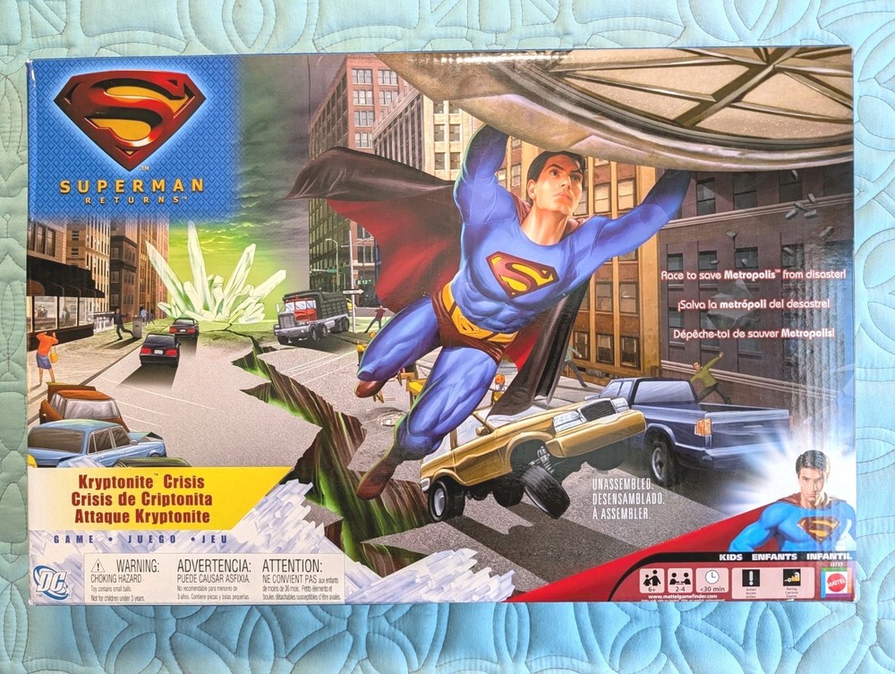 2005 Superman Returns Kryptonite Crisis Mattel Game