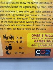 Czech Games Edition Codenames Vlaada Chvatil Party Game Spymaster Agents Clues