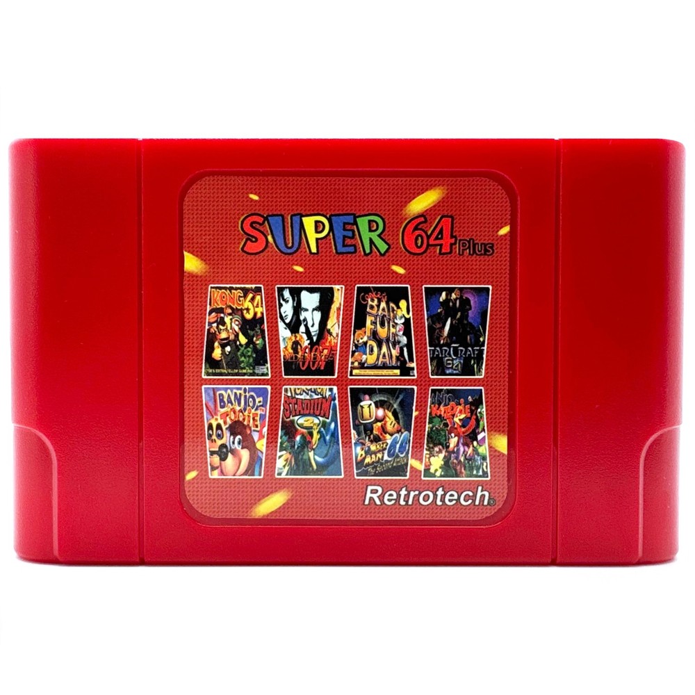 Retrotech Super 64 Plus 340 In 1 Multi Game Cartridge For Nintendo N64 Video …