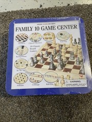 Cardinal Family 10 Game Center Solid Wood Boards Ten Classic Games