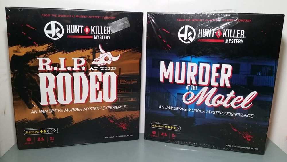 Hunt A Killer Murder Mystery Games, RIP Rodeo & Murder at the Motel, NEW, Sealed