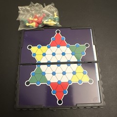 Travel Chinese Checkers Game Magnetic Small 5”x 5.5”