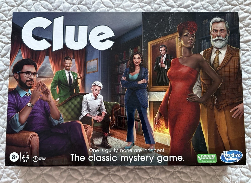Clue Classic Mystery Board Game Hasbro 2023 Edition Family Kids 8+ Complete New