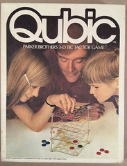 1972 Parker Brothers QUBIC GAME 3-D TIC TAC TOE No. 401 for Parts or Repair
