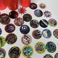 Vintage 1990’s Huge Lot Of Pogs 211 Plus Cases Holographic Lenticular Disney