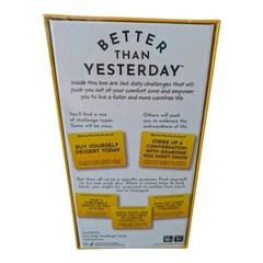 Better Than Yesterday 365 Daily Challenges Life Fullfilling Game Meme NEW Sealed