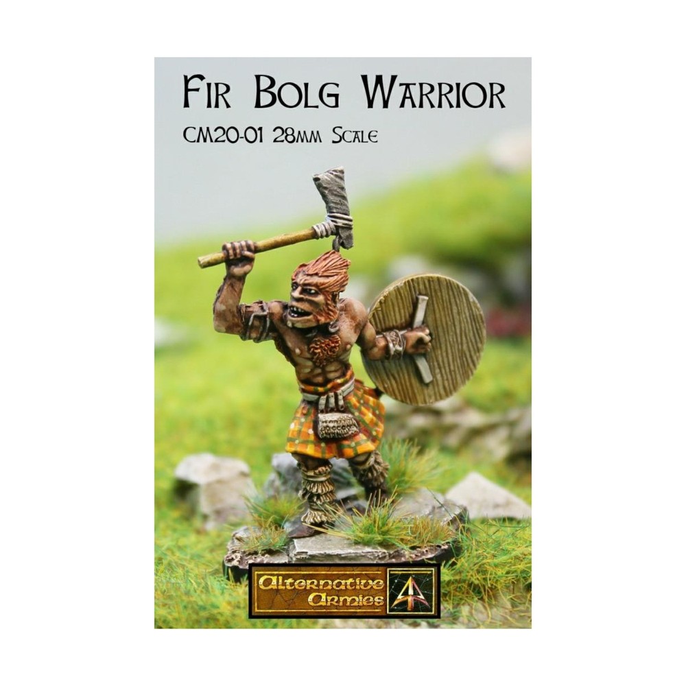 Alternative Armies Mini 28mm Fir Bolg Warrior w/Axe and Shield Pack New