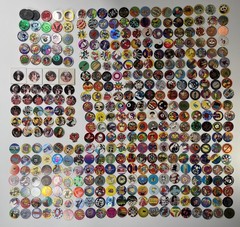 90 ’s POG Collection – Lot of 350-400 POGs & Slammers Iron Man Michael Jordan