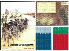 American Revolutionary War Birth of a Nation Board Game R Berg 1982 UNPUNCHED