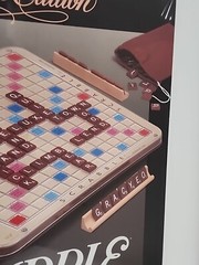 Scrabble Crossword Game Deluxe Edition Turntable 4034 1989 Milton Bradley Sealed
