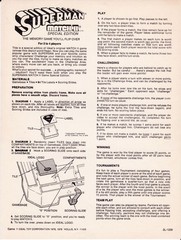 1979 Superman Match II Special Edition Instructions Ideal Toy Original Sheet DC
