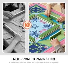 Mahjong Mat, 31.5×31.5 Inches Mahjong mat for Table, Anti-Slip Noise Reduct