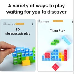 48 Pcs Tetra Tower Balance Stacking Blocks Game