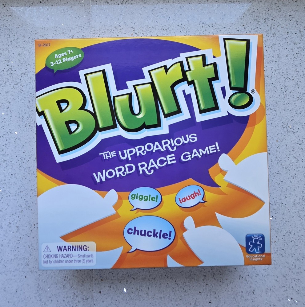 Blurt Word Race Party Game By Educational Insights