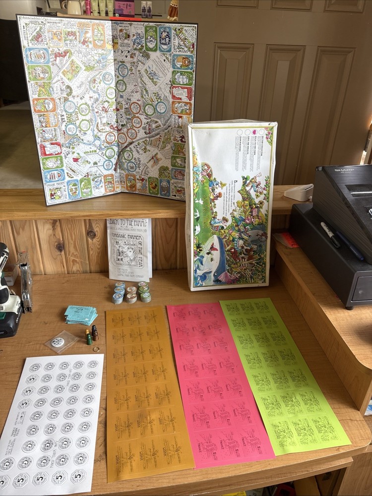 RARE 1st Edition 1977 Back to The Farm Board Game by Animal Town Game 🔥🔥🔥
