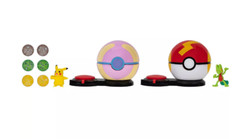 Pokémon PKW3165 Surprise Attack Game-Pikachu with Pokéball and Level Ball, Black